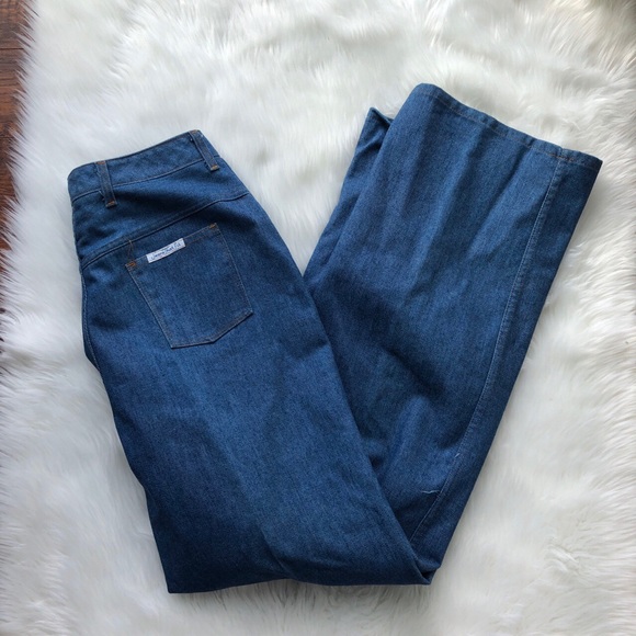 American Vintage Denim - Vintage dark blue tall wide leg jeans